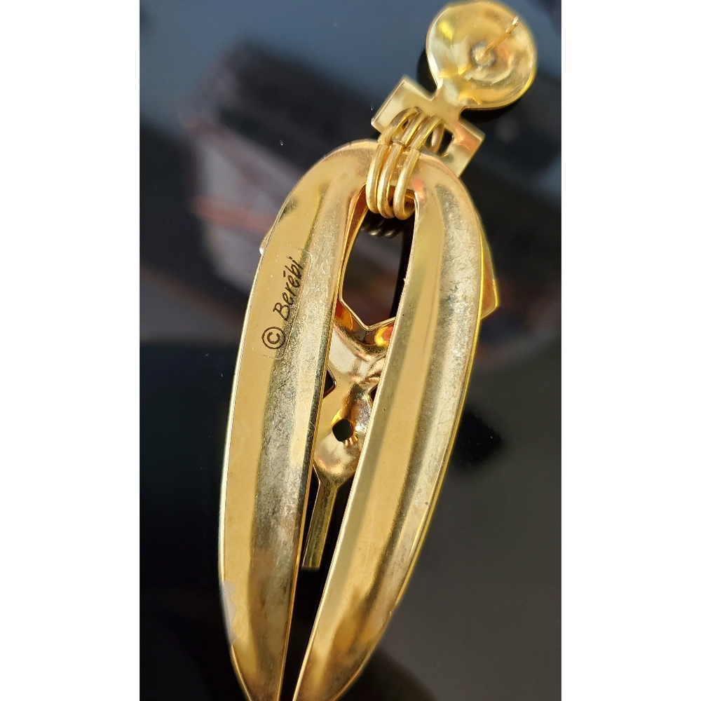 Fabulous vintage 80's Edgar Berebi statement earrings - Picture 4 of 6